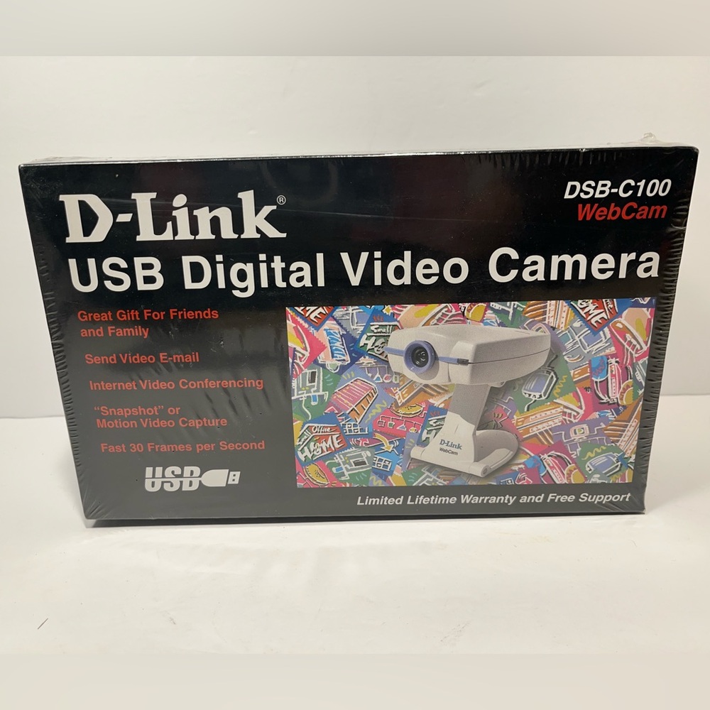 D-Link DSB-C100 WebCam USB Digital Video Camera NEW Sealed